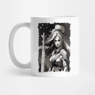 Fierce female viking warrior ready to conquer the world / Norse Mythology Mug